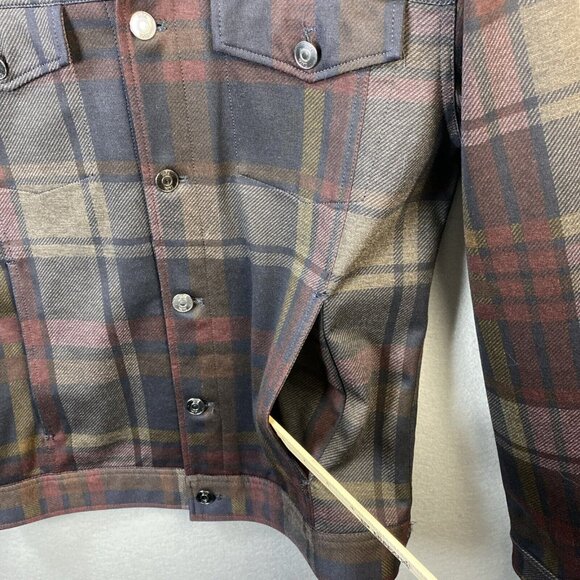 ZARA Jacket Womens Medium Plead Button Down Front Pockets Polyester Fall Design‎ - Picture 5 of 9